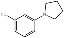 m-(1-pyrrolidinyl)phenol 结构式