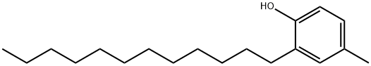 4-正十二烷基对甲酚 结构式