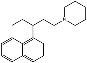 1-[3-(1-Naphtyl)pentyl]piperidine 结构式