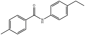 N-(4-乙基苯基)-4-甲基苯甲酰胺 结构式