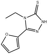 4-乙基-5-呋喃-2-基-4H-[1,2,4]三唑-3-硫醇 结构式