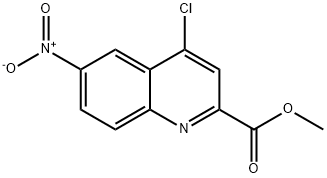 4-氯-6-硝基-2-喹啉羧酸甲酯 结构式