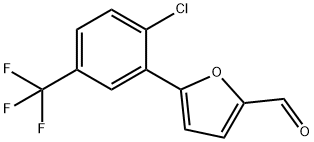 5-[2-氯-5-(三氟甲基)苯基]糠醛 结构式