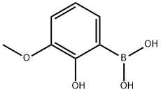 3-甲氧基-2-羟基苯硼酸 结构式