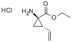 (1R,2S)-1-氨基-2-乙烯基-环丙羧酸乙酯盐酸盐(1:1) 结构式