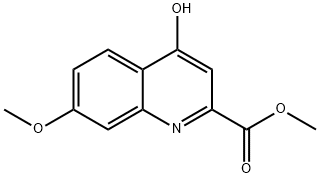 4-羟基-7-甲氧基喹啉-3-羧酸甲酯 结构式