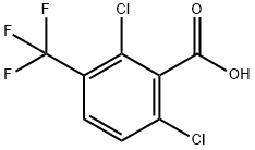 2,6-二氯-3-(三氟甲基)苯甲酸 结构式