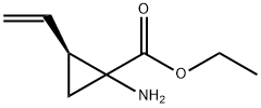 Cyclopropanecarboxylic acid, 1-amino-2-ethenyl-, ethyl ester, (2S)- (9CI) 结构式