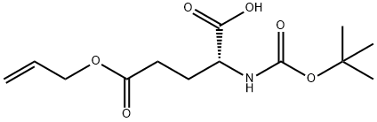 BOC-D-谷氨酸(烯丙酯) 结构式
