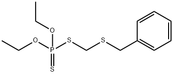 Dithiophosphoric acid S-[(benzylthio)methyl]O,O-diethyl ester 结构式