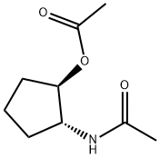 Acetamide, N-[(1R,2R)-2-(acetyloxy)cyclopentyl]- (9CI) 结构式