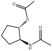 Acetamide, N-[(1S,2S)-2-(acetyloxy)cyclopentyl]- (9CI) 结构式
