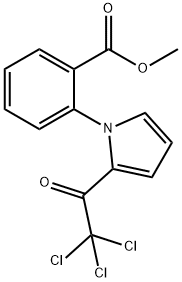 METHYL 2-[2-(2,2,2-TRICHLOROACETYL)-1H-PYRROL-1-YL]BENZOATE 结构式