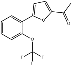 1-[5-[2-(TRIFLUOROMETHOXY)PHENYL]-2-FURYL]ETHAN-1-ONE 结构式