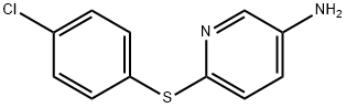 6-((4-氯苯基)硫代)吡啶-3-胺 结构式