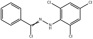 N-(2,4,6-Trichlorophenyl)benzenecarbohydrazonoylchloride 结构式