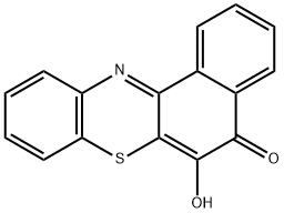 6-HYDROXYBENZO(A)PHENOTHIAZIN-5-ONE 结构式