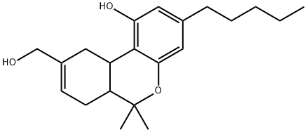 11-hydroxy-delta(8)-tetrahydrocannabinol 结构式