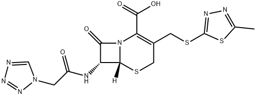 头孢唑林 结构式