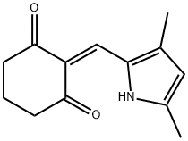 1,3-Cyclohexanedione, 2-[(3,5-dimethyl-1H-pyrrol-2-yl)methylene]- (9CI) 结构式