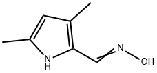 3,5-DIMETHYL-1H-PYRROLE-2-CARBOXALDEHYDE OXIME 结构式