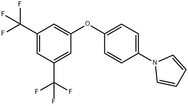 1-{4-[3,5-DI(TRIFLUOROMETHYL)PHENOXY]PHENYL}-1H-PYRROLE 结构式