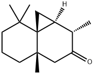 [1aS-(1aalpha,2alpha,4abeta,8aR*)]-octahydro-2,4a,8,8-tetramethylcyclopropa[d]naphthalen-3(1H)-one 结构式