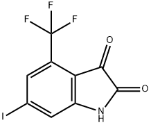 6-碘-4(三氟甲基)靛红 结构式