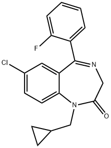 氟托西泮 结构式