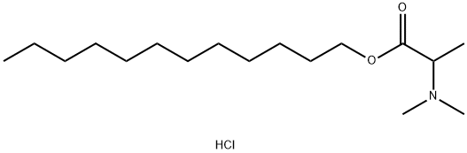十二烷基2-(二甲基氨基)丙酸酯盐酸盐 结构式