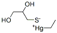 Ethylmercury 2,3-dihydroxypropylmercaptide 结构式
