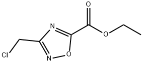3-(氯甲基)-1,2,4-恶二唑-5-甲酸乙酯 结构式