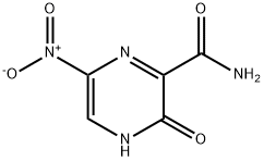 3-羟基-6-硝基吡嗪-2-甲酰胺 结构式