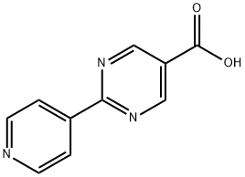 2-吡啶-4-基嘧啶-5-羧酸 结构式