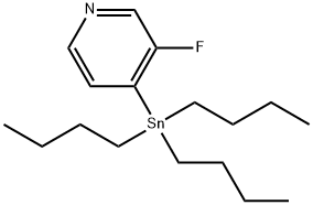 3-氟-4-(三正丁基锡)吡啶 结构式