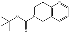 7,8-二氢-1,6-萘啶-6(5H)-甲酸叔丁酯 结构式