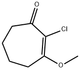 2-Cyclohepten-1-one,  2-chloro-3-methoxy- 结构式