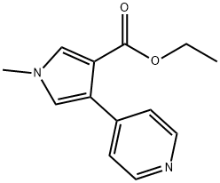 1-METHYL-4-(4-PYRIDINYL)-1H-PYRROLE-3-CARBOXYLIC ACID ETHYL ESTER 结构式