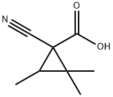 Cyclopropanecarboxylic acid, 1-cyano-2,2,3-trimethyl- (9CI) 结构式