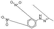 丙酮 2,4 - 二硝基苯腙-D3 结构式