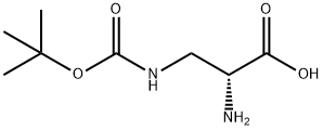 3-[[叔丁氧羰基]氨基]-D-丙氨酸 结构式