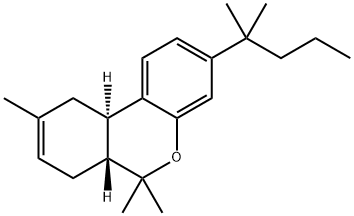 (6AR,10AR)-3-(1,1-二甲基丁基)-6A,7,10,10A-四氢-6,6,9-三甲基-6H-二苯并[B,D]吡喃 结构式