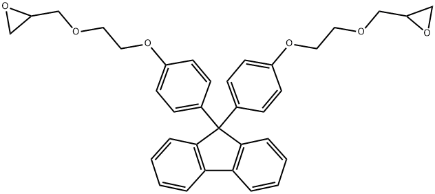 9,9-双[4-(2,3-环氧丙氧基乙氧基)苯基]芴 结构式