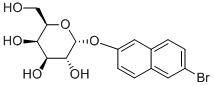 6-溴-2-萘基-Α-D-吡喃半乳糖苷 结构式
