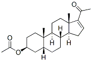 3beta-hydroxy-5beta-pregn-16-en-20-one 3-acetate  结构式