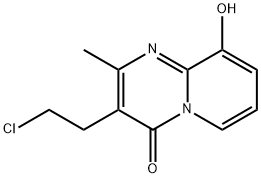 3-(2-氯乙基)-2-甲基-9-羟基-4H-吡啶并[1,2A]嘧啶-4酮 (帕潘立酮) 结构式