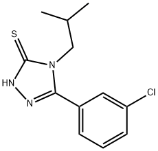 5-(3-氯苯基)-4-异丁基-4H-1,2,4-三唑-3-硫醇 结构式