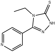 4-乙基-5-(4-吡啶基)-4H-1,2,4-三唑-3-硫醇 结构式