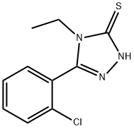 5-(2-氯苯基)-4-乙基-4H-1,2,4-三唑-3-硫醇 结构式