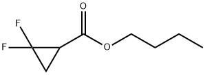 2,2-二氟环丙烷甲酸丁酯 结构式